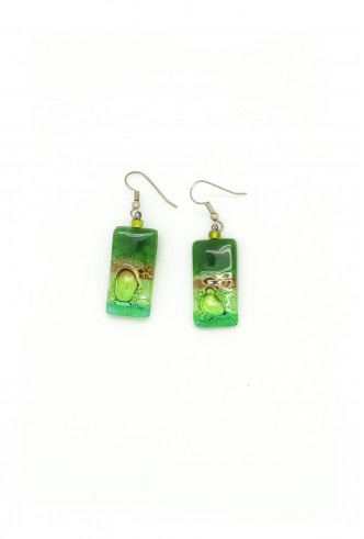 Glass Rectangle Earrings Glass Rectangle Earrings